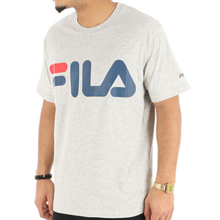 Fila - Tee Shirt Classic Logo 680427 Gris Chiné