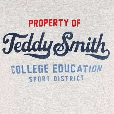 Teddy Smith - Tee Shirt Tzir Gris Chiné 