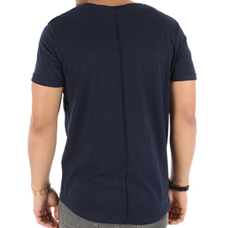 Tom Tailor - Tee Shirt Poche Oversize 1055303-09-12 Bleu Marine