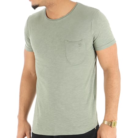 Tom Tailor - Tee Shirt Poche Oversize 1055303-09-12 Vert Kaki