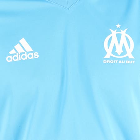 Adidas Sportswear - Maillot De Football OM Training BK5493 Bleu Clair