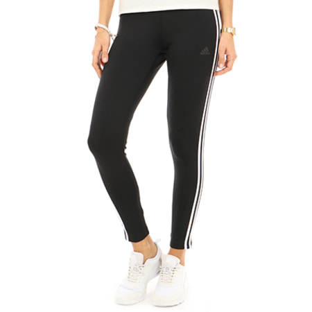Adidas Sportswear - Legging Femme D2M RR 3 Stripes CE2036 Noir Blanc