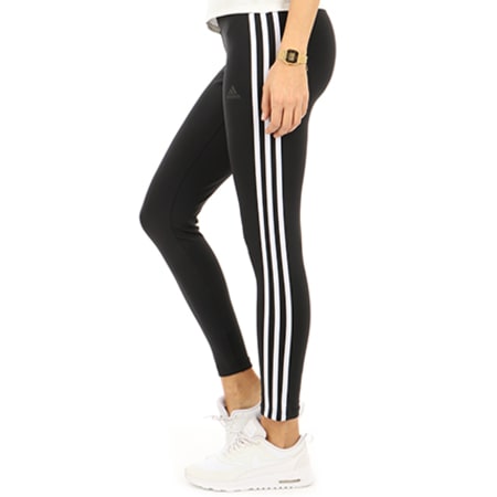 Adidas Performance - Legging Femme D2M RR 3 Stripes CE2036 Noir Blanc