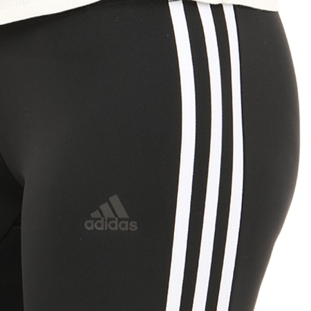 Adidas Sportswear - Legging Femme D2M RR 3 Stripes CE2036 Noir Blanc