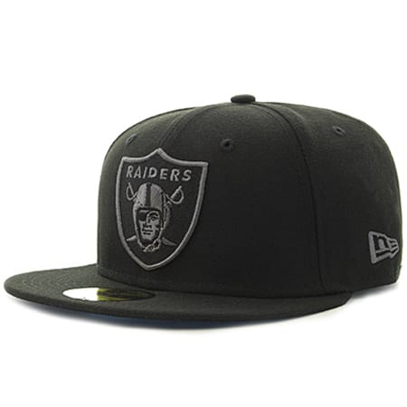 New Era - Casquette Fitted Oakland Raiders Graphite 59Fifty Noir 