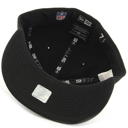 New Era - Casquette Fitted Oakland Raiders Graphite 59Fifty Noir 