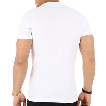 Versace Jeans Couture - Tee Shirt Print Logo Geom Blanc