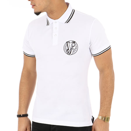 Versace Jeans Couture - Polo Manches Courtes B3GRA7P1 Blanc