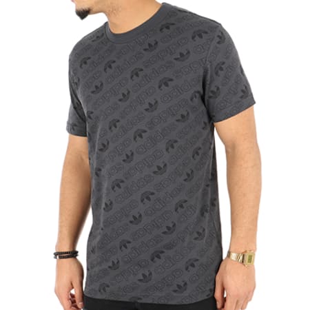 Adidas Originals - Tee Shirt AOP CE1556 Gris Anthracite