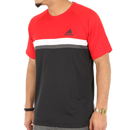 Adidas Sportswear - Tee Shirt De Sport Club CB CE1426 Noir Rouge