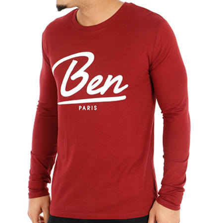 OR - Tee Shirt Manches Longues New Ben Bordeaux