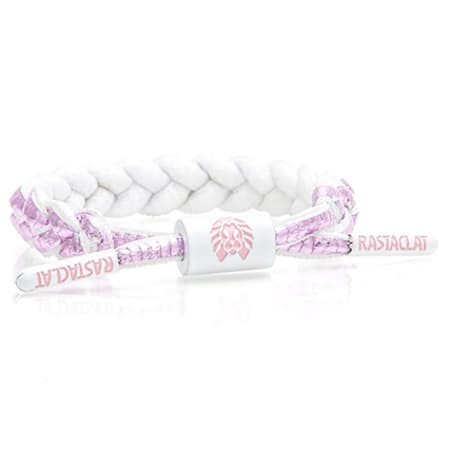 Rastaclat - Bracelet Poins Blanc Violet