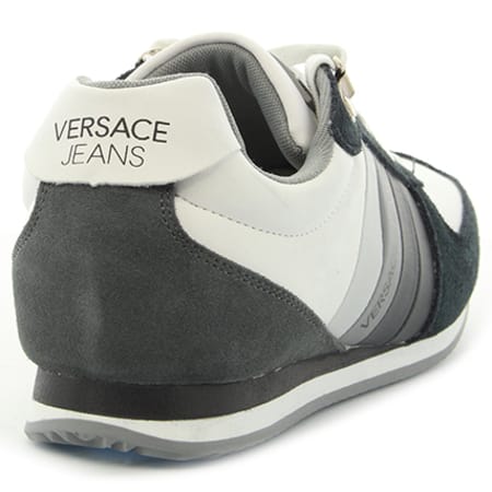Versace Jeans Couture - Baskets Linea Fondo Running Dis 1 E0YRBSA1-70013 MHU Blanc Gris Anthracite 