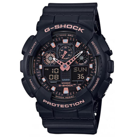 G-Shock - Montre G-Shock GA-100GBX-1A4ER Noir Rose