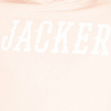 Jacker - Sweat Capuche Team Logo Rose Pale 