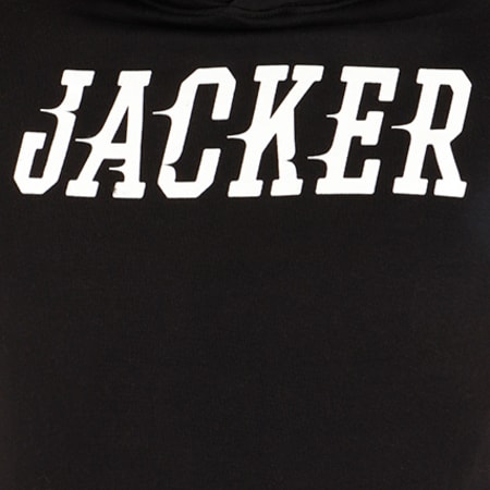 Jacker - Sweat Capuche Team Logo Noir