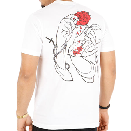 Jacker - Tee Shirt Holy Roses Blanc Floral