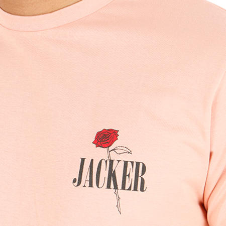 Jacker - Tee Shirt Holy Roses Saumon Floral