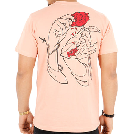 Jacker - Tee Shirt Holy Roses Saumon Floral