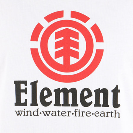 Element - Tee Shirt Vertical Blanc 
