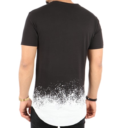 Frilivin - Tee Shirt Oversize 2816 Noir Dégradé Blanc