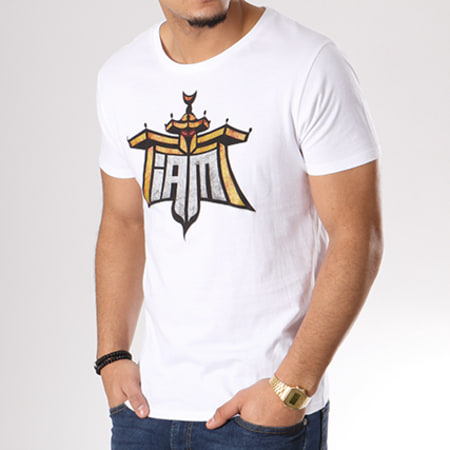 I AM - Tee Shirt Logo Blanc