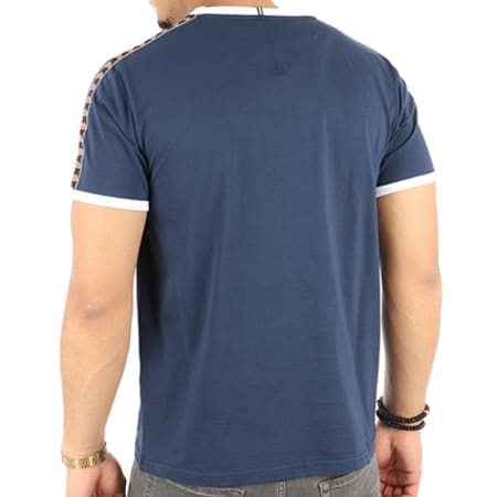 Ellesse - Tee Shirt Bande Bleu Marine