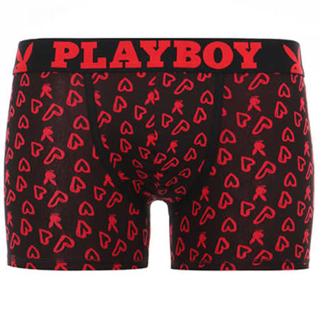 Playboy - Lot De 2 Boxers Classic Cool Noir Rouge 
