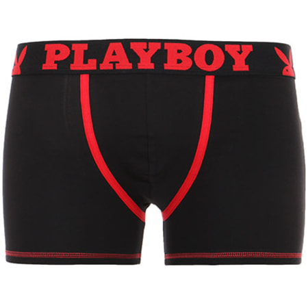 Playboy - Lot De 2 Boxers Classic Cool Noir Rouge 