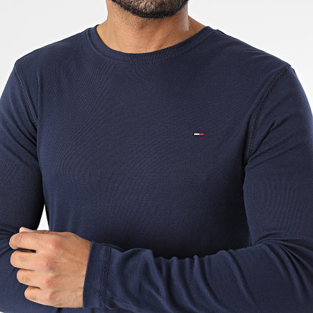 Tommy Jeans - Tee Shirt Manches Longues Original 4409 Bleu Marine