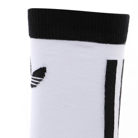 Adidas Originals - Lot De 2 Paires De Chaussettes Crew Stripe CE5710 Noir Blanc 