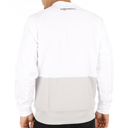 Adidas Sportswear - Veste Zippée Deutscher Fussball Bund CE6587 Blanc Gris
