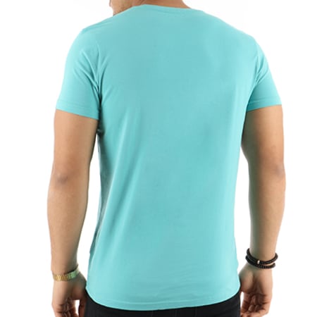 Kaporal - Lot De 2 Tee Shirts Gift Blanc Bleu Turquoise