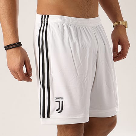 Adidas Performance - Short Jogging Juventus Domicile Replica AZ8701 Blanc Noir