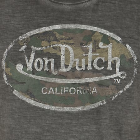 Von Dutch - Tee Shirt Dtsaar Gris Anthracite Camouflage