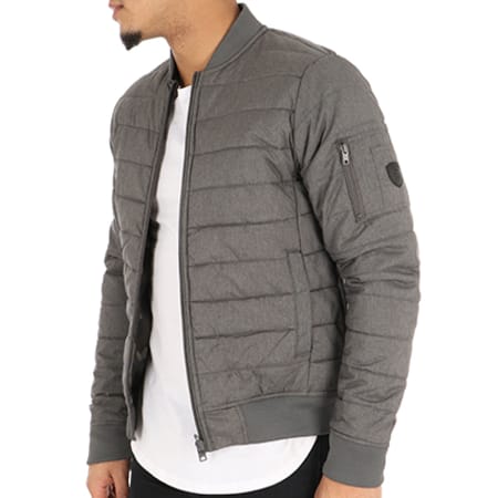 Crossby - Doudoune Avec Poche Bomber Marty 12624 Gris Anthracite