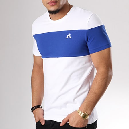Le Coq Sportif - Tee Shirt Essential N1 Saison Blanc Bleu Marine