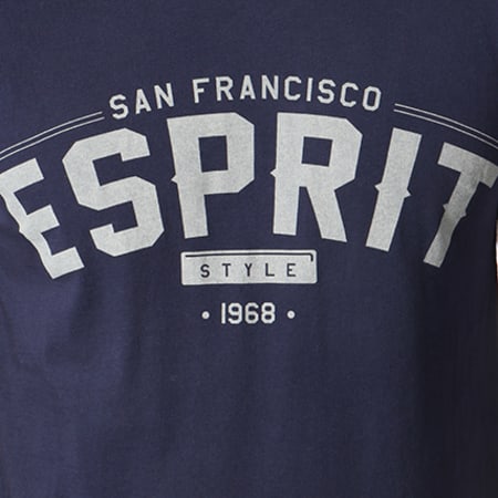 Esprit - Tee Shirt 998EE2K802 Bleu Marine