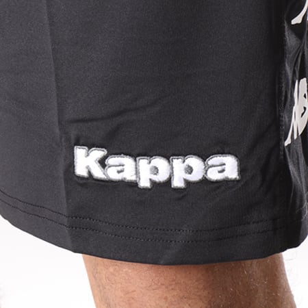 Kappa - Short Jogging Olbia Noir Blanc