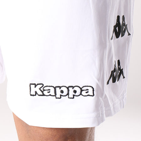 Kappa - Short Jogging Olbia Blanc Noir 
