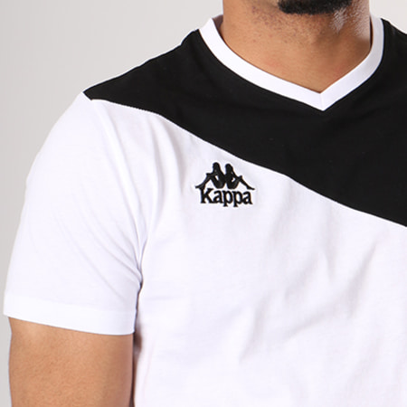 Kappa - Tee Shirt Authentic Jacurso Blanc Noir