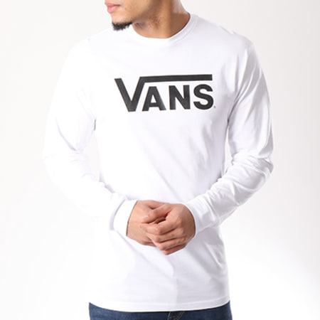 Vans - Tee Shirt Manches Longues Classic Blanc