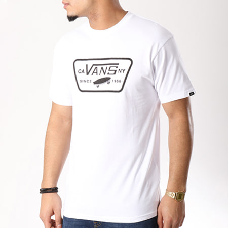 Vans - Tee Shirt Full Patch Blanc Noir