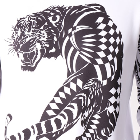 Versace Jeans Couture - Sweat Crewneck Tiger Noir Blanc