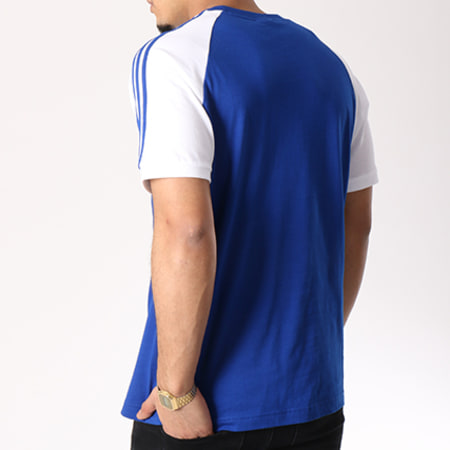 Adidas Originals - Tee Shirt 3 Stripes CW1205 Bleu Marine Blanc