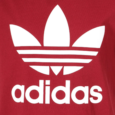 Adidas Originals - Tee Shirt Enfant Trefoil CF8548 Bordeaux