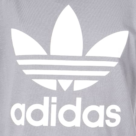 Adidas Originals - Tee Shirt Enfant Trefoil CF6825 Gris Anthracite