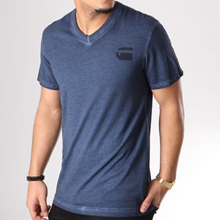 G-Star - Tee Shirt Doax D08519-8653 Bleu Marine