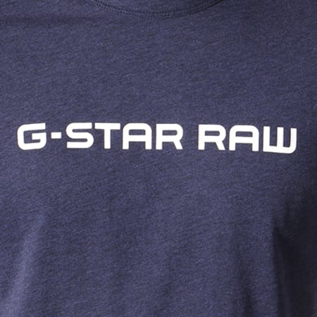 G-Star - Tee Shirt Loaq D08504-2757 Bleu Marine Chiné