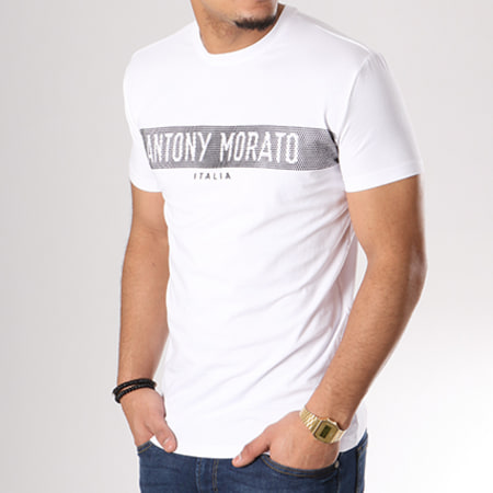Antony Morato - Tee Shirt MMKS01180 Blanc